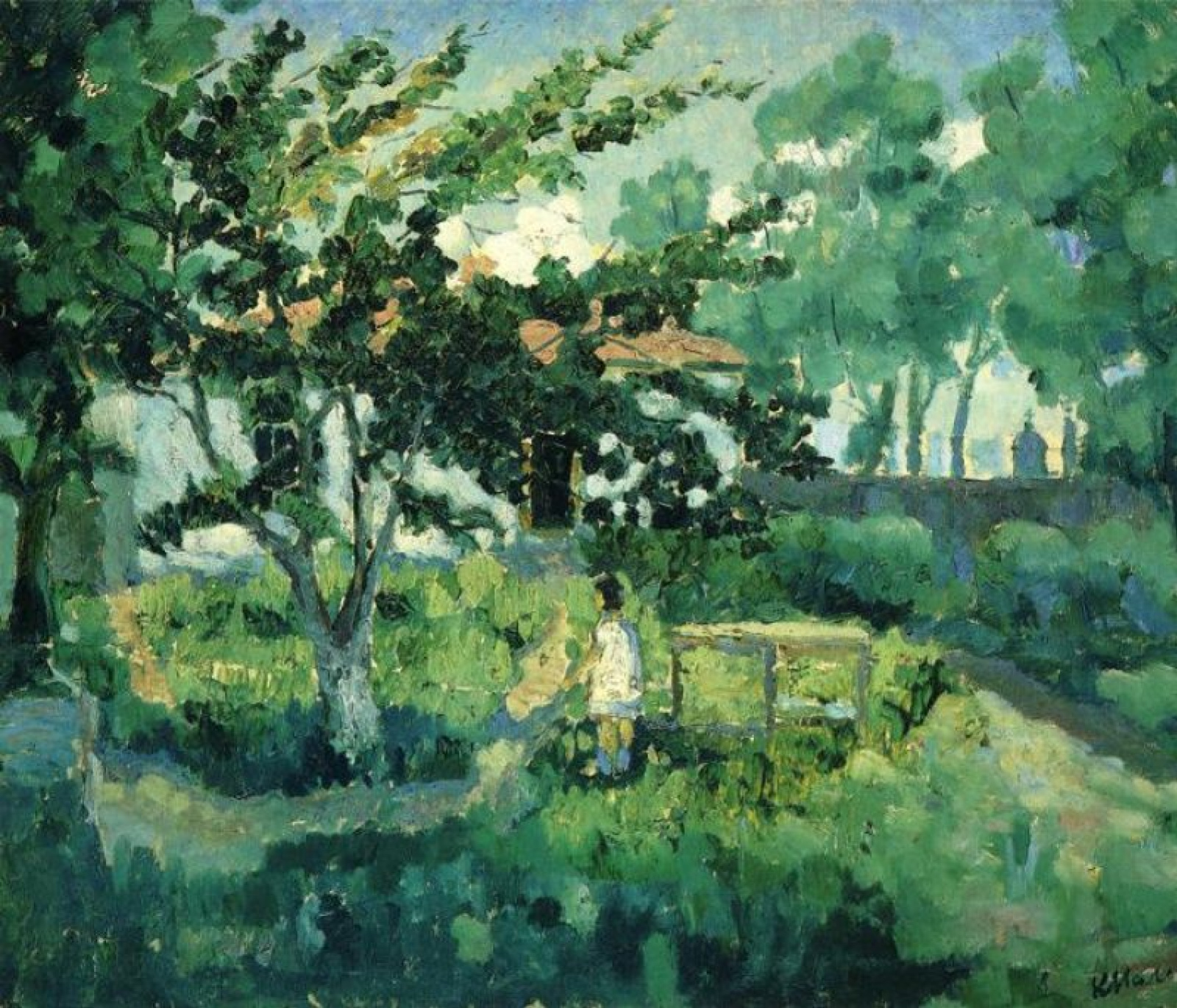 В каком году написана картина летом. Картина Малевича летний пейзаж.