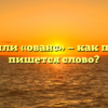 «Аванс» или «ованс» — как правильно пишется слово?