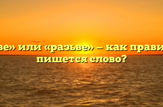 «Разве» или «разьве» — как правильно пишется слово?