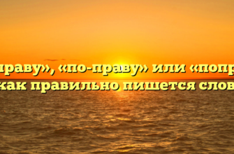«По праву», «по-праву» или «поправу» — как правильно пишется слово?